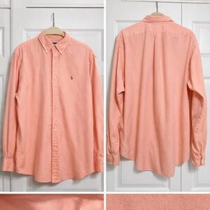 Ralph Lauren Men's Coral Button Down Shirt